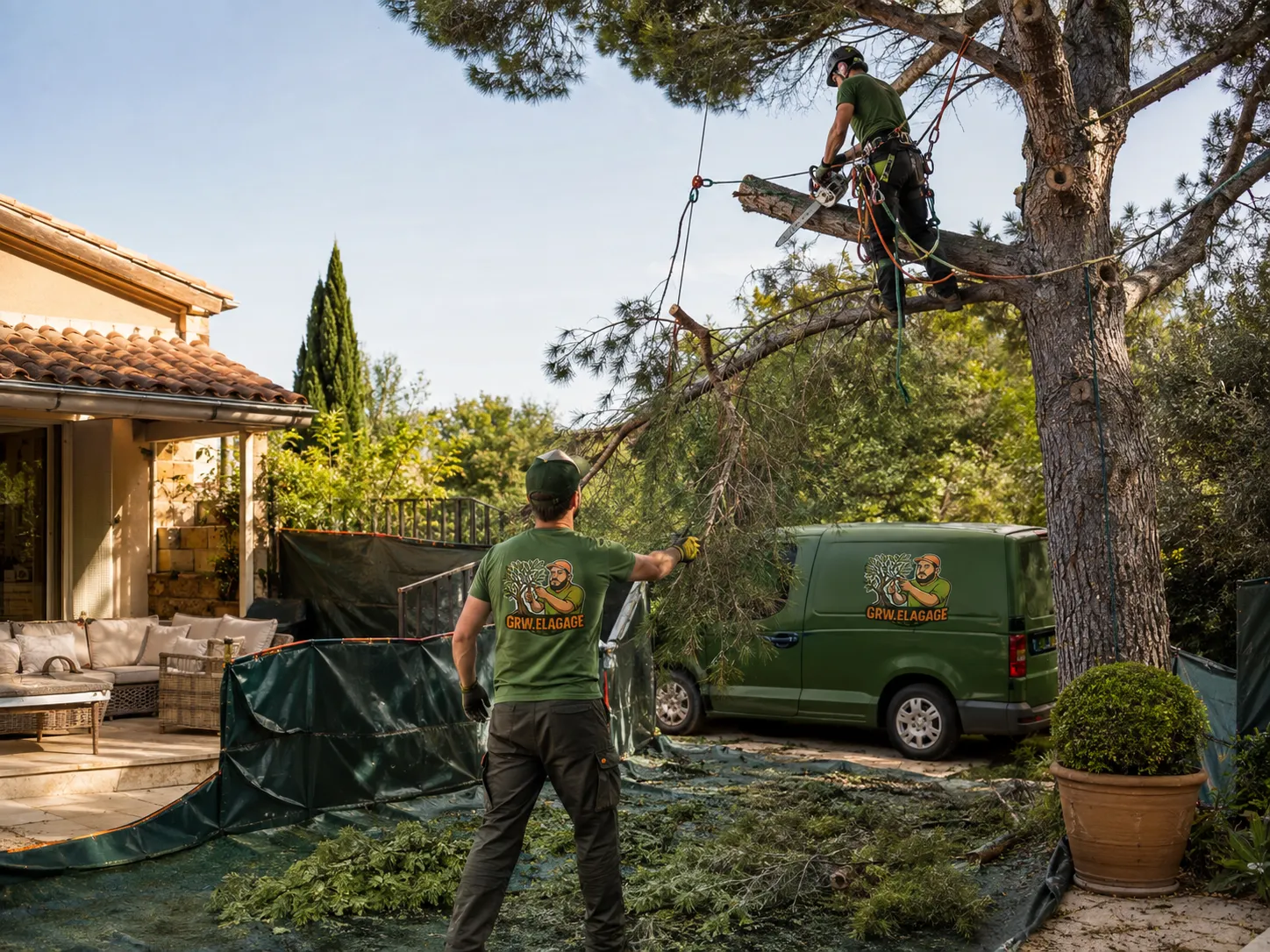 Abattage d’arbres à Lunel : entretien des arbres et jardins